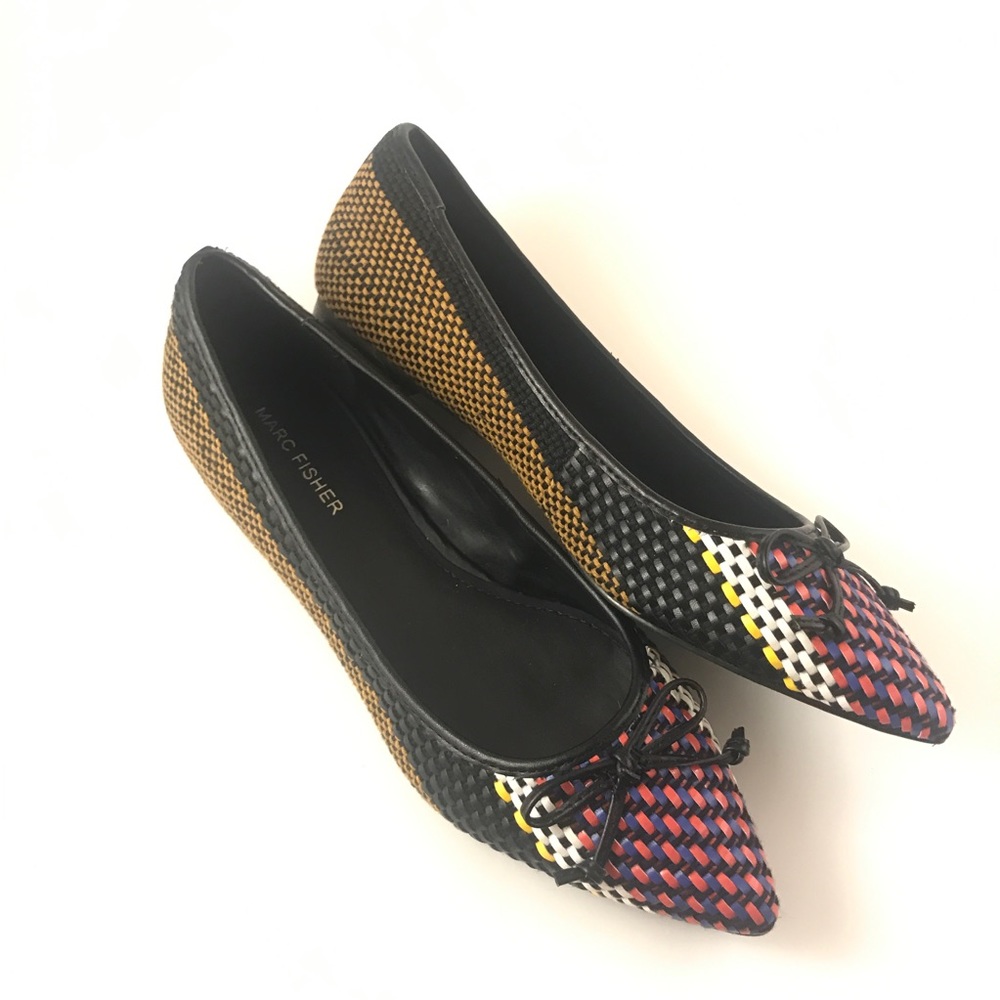 Marc Fisher Woven Textile Flats